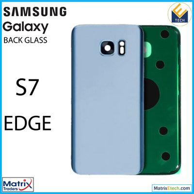 Samsung Galaxy S7 Edge Back Cover Glass With Camera Lens (Aftermarket Plus) - Matrix Traders