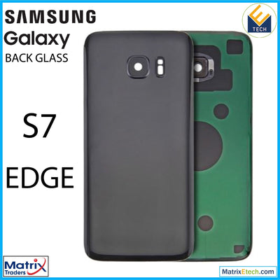 Samsung Galaxy S7 Edge Back Cover Glass With Camera Lens (Aftermarket Plus) - Matrix Traders