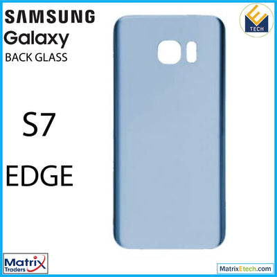 Samsung Galaxy S7 Edge Back Cover Glass With Camera Lens (Aftermarket Plus) - Matrix Traders