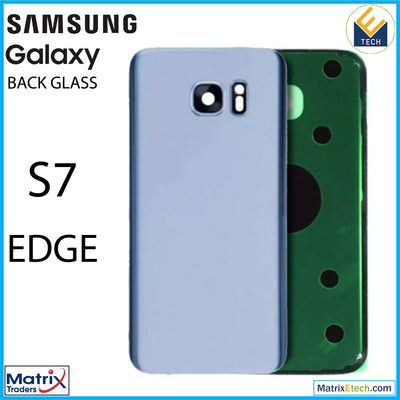 Samsung Galaxy S7 Edge Back Cover Glass With Camera Lens (Service Pack) - Matrix Traders