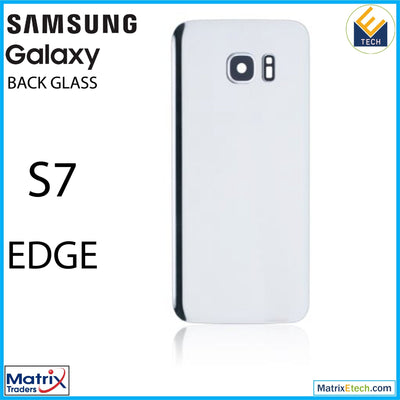 Samsung Galaxy S7 Edge Back Cover Glass With Camera Lens (Service Pack) - Matrix Traders