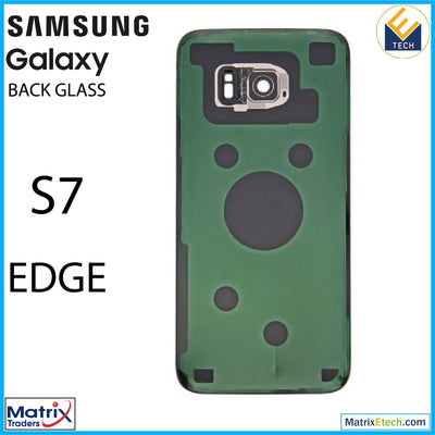 Samsung Galaxy S7 Edge Back Cover Glass With Camera Lens (Service Pack) - Matrix Traders