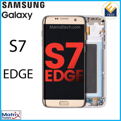 Samsung Galaxy S7 Edge OLED Assembly With Frame (All US Models G935A) - Matrix Traders