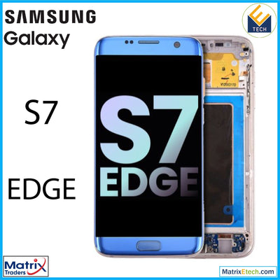 Samsung Galaxy S7 Edge OLED Assembly With Frame (All US Models G935A) - Matrix Traders