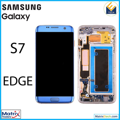 Samsung Galaxy S7 Edge OLED Assembly With Frame (All US Models G935A) - Matrix Traders