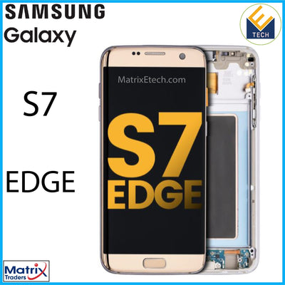 Samsung Galaxy S7 Edge OLED Assembly With Frame (All US Models G935A) - Matrix Traders