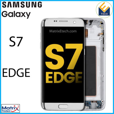 Samsung Galaxy S7 Edge OLED Assembly With Frame (All US Models G935A) - Matrix Traders