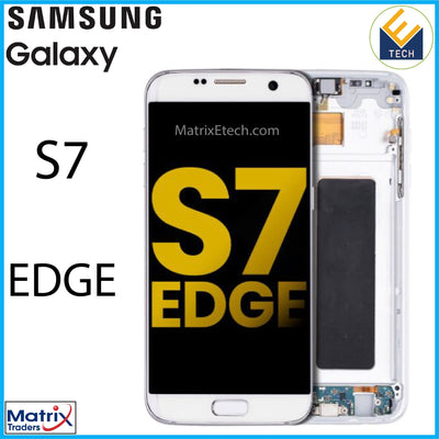 Samsung Galaxy S7 Edge OLED Assembly With Frame (All US Models G935A) - Matrix Traders