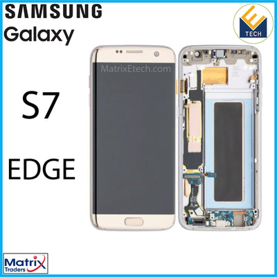 Samsung Galaxy S7 Edge OLED Assembly With Frame (All US Models G935A) - Matrix Traders