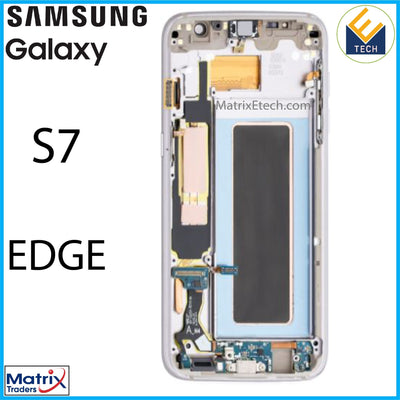 Samsung Galaxy S7 Edge OLED Assembly With Frame (All US Models G935A) - Matrix Traders