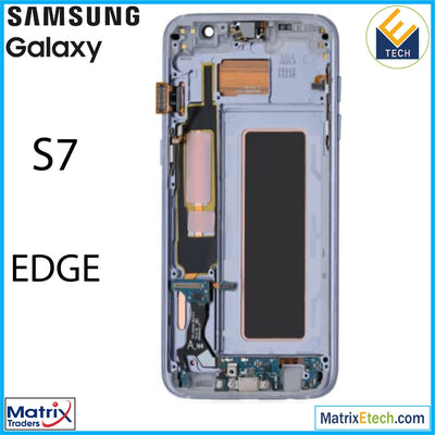 Samsung Galaxy S7 Edge OLED Assembly With Frame (Blemish: Grade B) - Matrix Traders