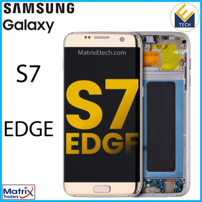 Samsung Galaxy S7 Edge OLED Assembly With Frame (International G935F) - Matrix Traders