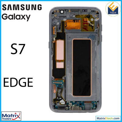 Samsung Galaxy S7 Edge OLED Assembly With Frame (Service Pack) - Matrix Traders