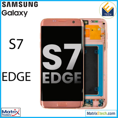 Samsung Galaxy S7 Edge OLED Assembly With Frame (Used OEM Pull: Grade B/C) - Matrix Traders