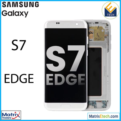 Samsung Galaxy S7 Edge OLED Assembly With Frame (Used OEM Pulls / Grade B/C) - Matrix Traders