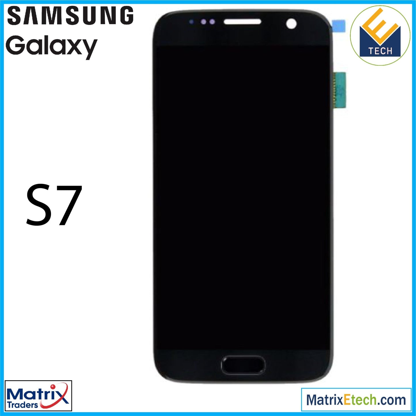 Samsung Galaxy S7 OLED Assembly With Frame (Blemish Grade A) - Matrix Traders