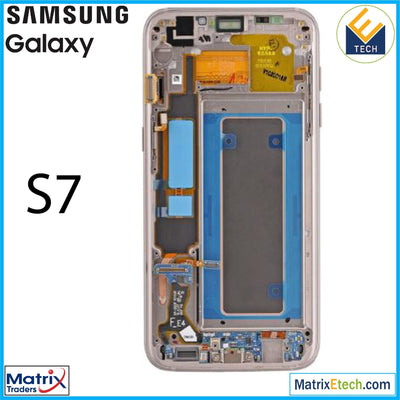 Samsung Galaxy S7 OLED Assembly With Frame (Pull Grade A) - Matrix Traders