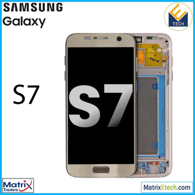 Samsung Galaxy S7 OLED Assembly With Frame (Pull Grade A) - Matrix Traders