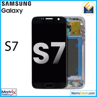 Samsung Galaxy S7 OLED Assembly With Frame (Used OEM Pull: Cosmetic Grade::B/C) - Matrix Traders