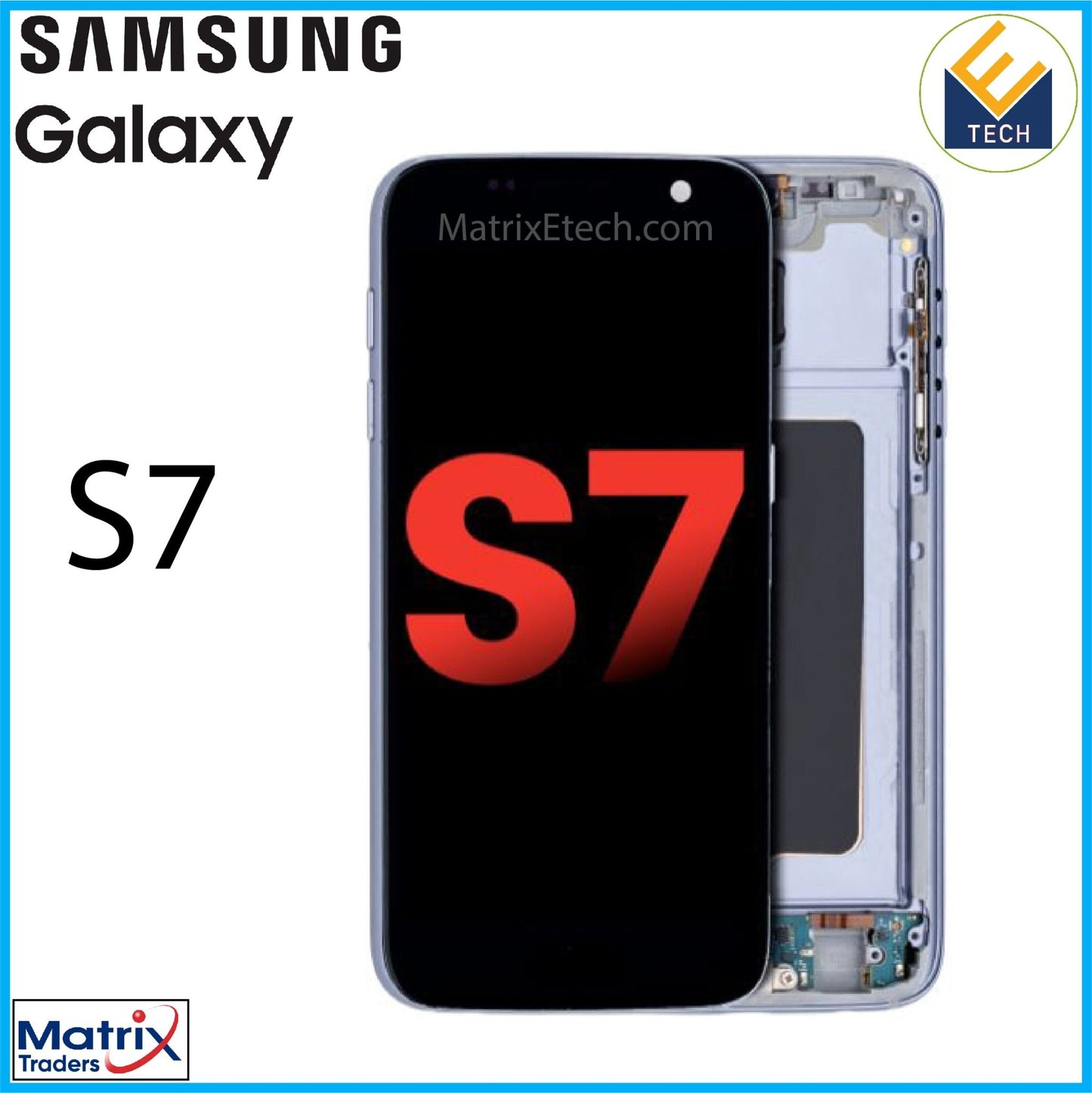 Samsung Galaxy S7 OLED Assembly Without Frame (Aftermarket Plus) - Matrix Traders