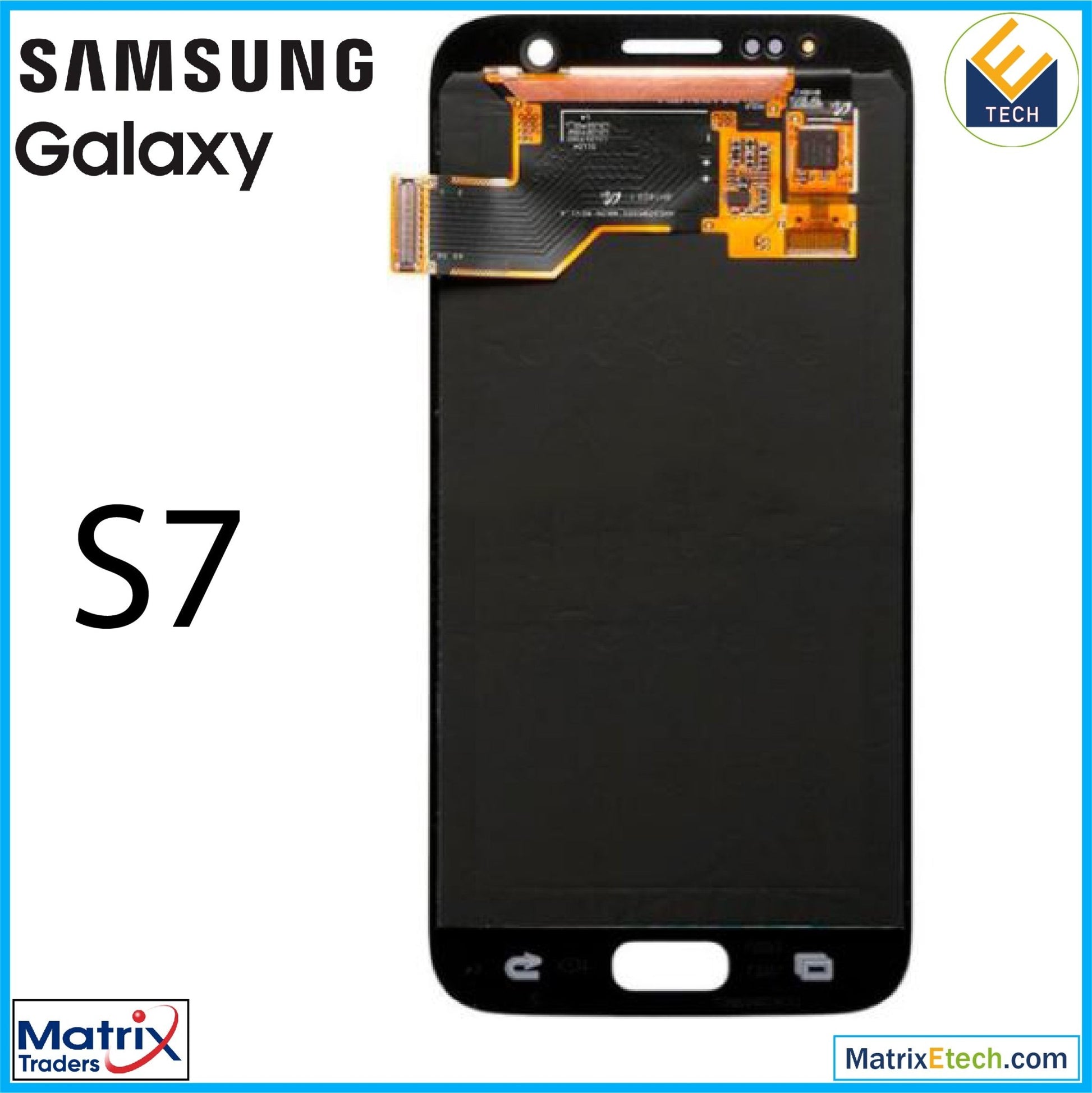 Samsung Galaxy S7 OLED Assembly Without Frame (Service Pack) - Matrix Traders