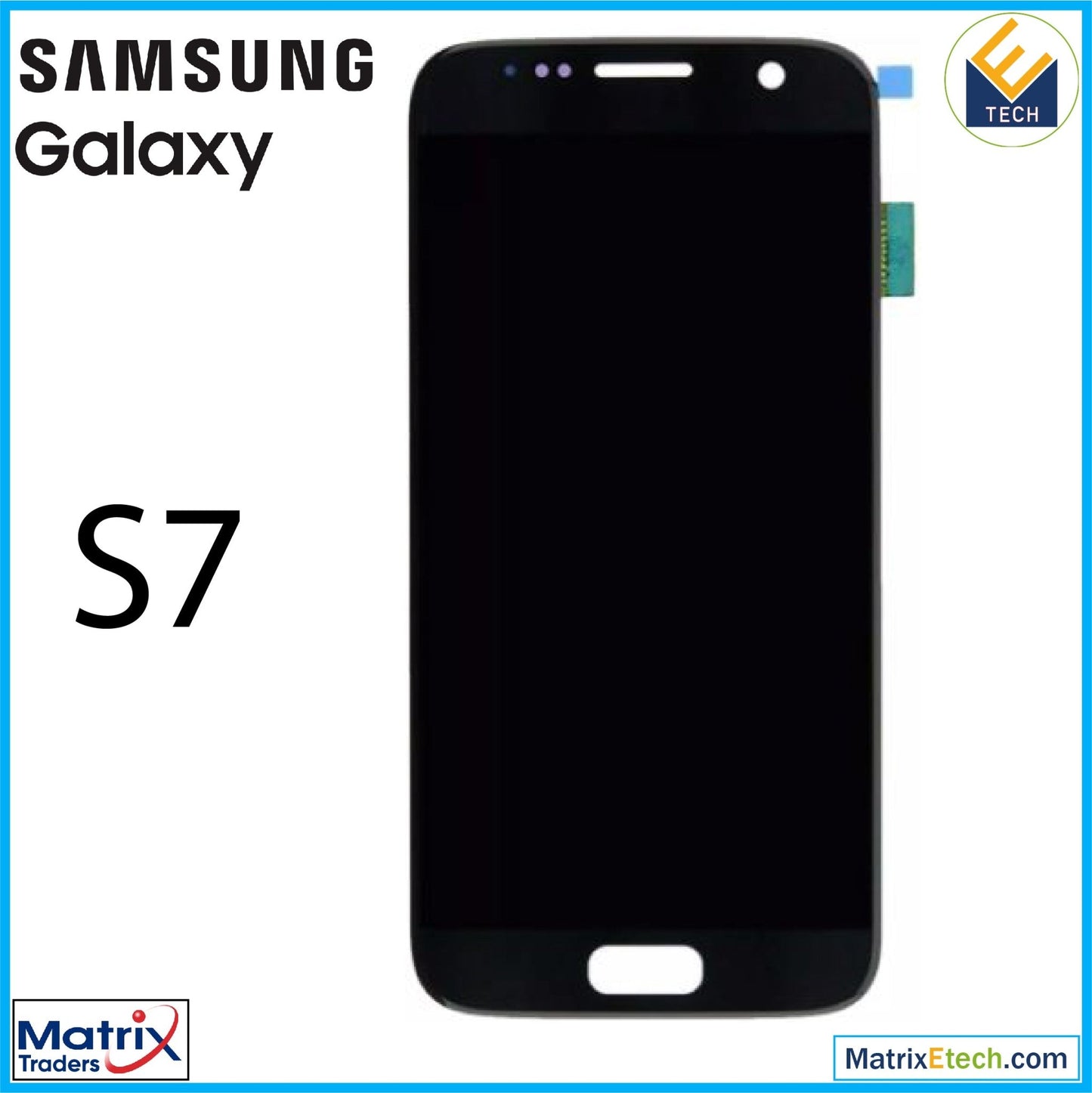 Samsung Galaxy S7 OLED Assembly Without Frame (Service Pack) - Matrix Traders