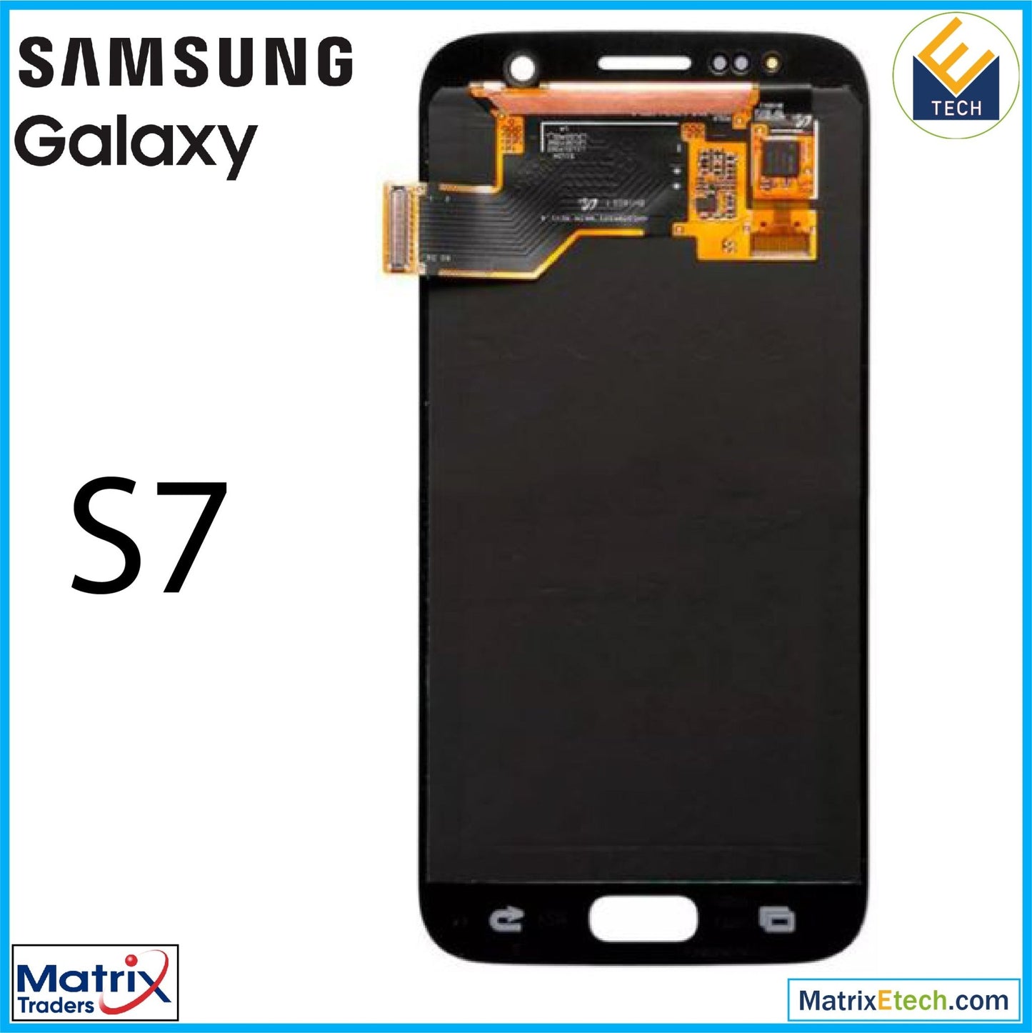 Samsung Galaxy S7 OLED Assembly Without Frame (Service Pack) - Matrix Traders