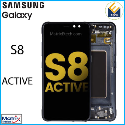 Samsung Galaxy S8 Active OLED Assembly With Frame (Refurbished) - Matrix Traders