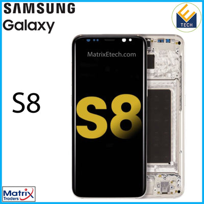 Samsung Galaxy S8 OLED Assembly With Frame(Refurbished) - Matrix Traders