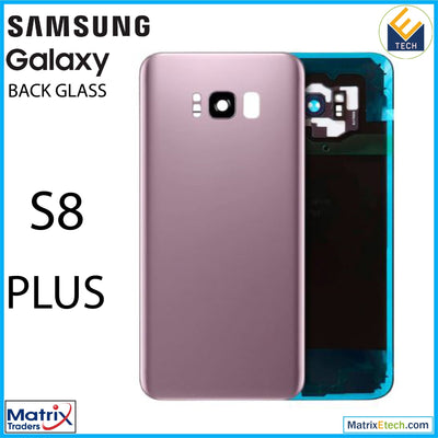 Samsung Galaxy S8 Plus Back Cover Glass With Camera Lens (Aftermarket Plus) - Matrix Traders