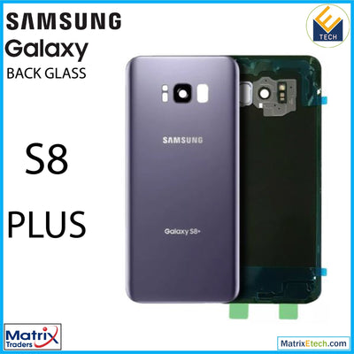 Samsung Galaxy S8 Plus Back Cover Glass With Camera Lens (Service Pack) - Matrix Traders