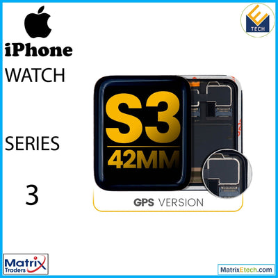 Watch Series 3 (42MM) OLED Assembly (GPS Version) (Premium) - Matrix Traders