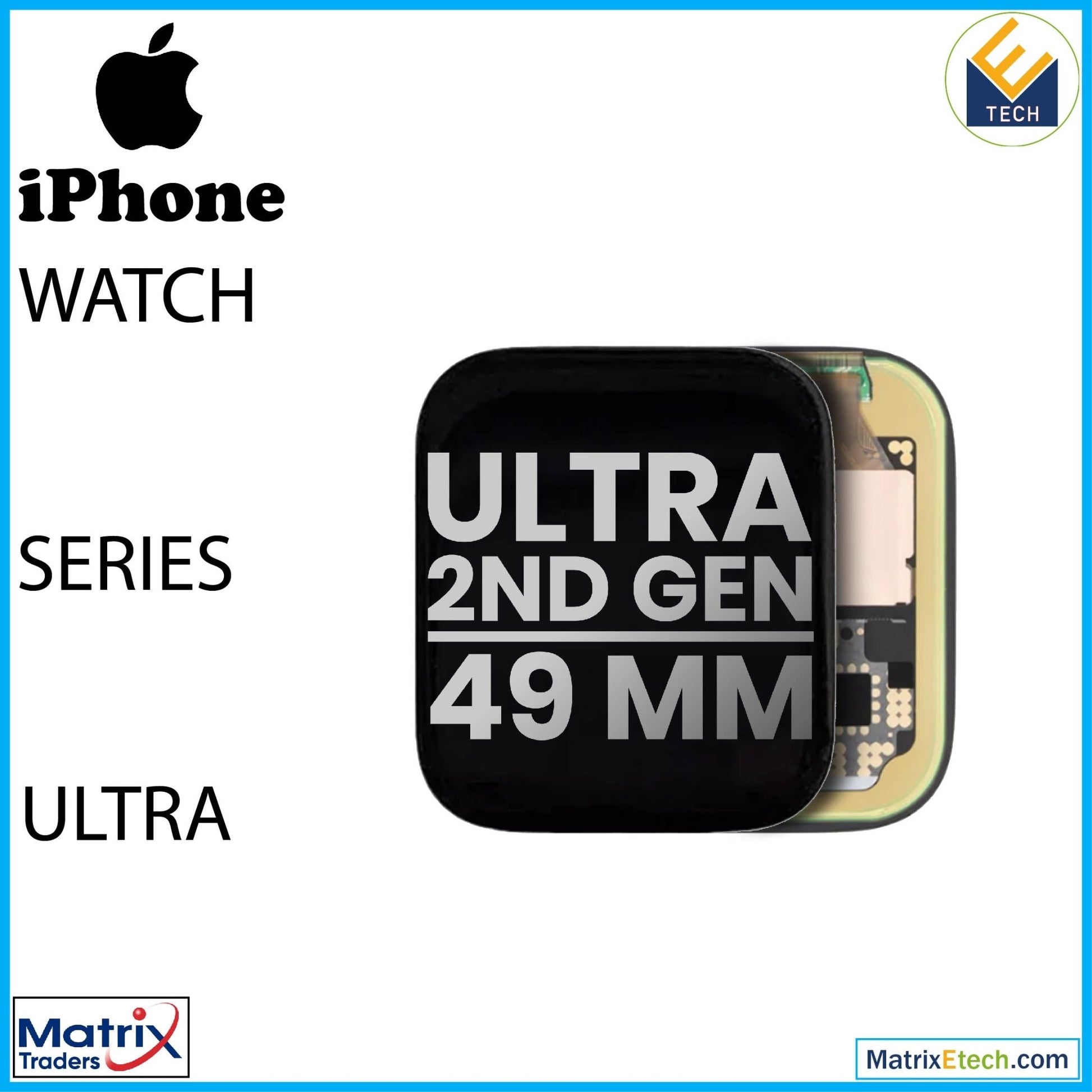 Watch Series Ultra (2nd Gen) (49MM) OLED Assembly (Used OEM Pull Grade A) - Matrix Traders